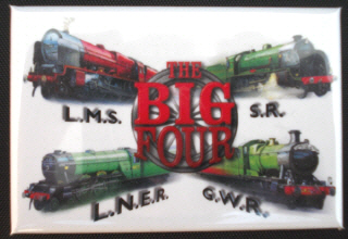 The Big Four Tin Plate Fridge Magnet (NEW)     (Due Jul)